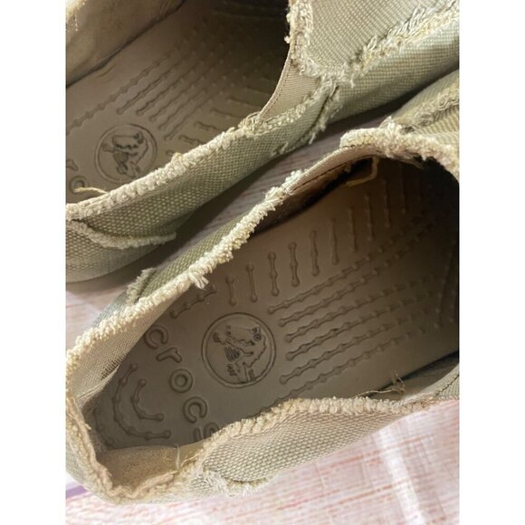 Crocs Santa Cruz Men's Canvas Slip On Shoes Loafers - 9 - Picture 5 of 10